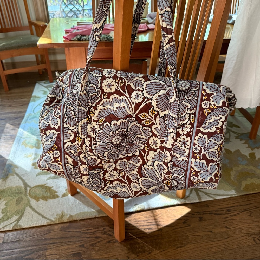 Vera Bradley Signature Weekender Travel Bag 2.0 in the "Autumn Leaves" pattern.